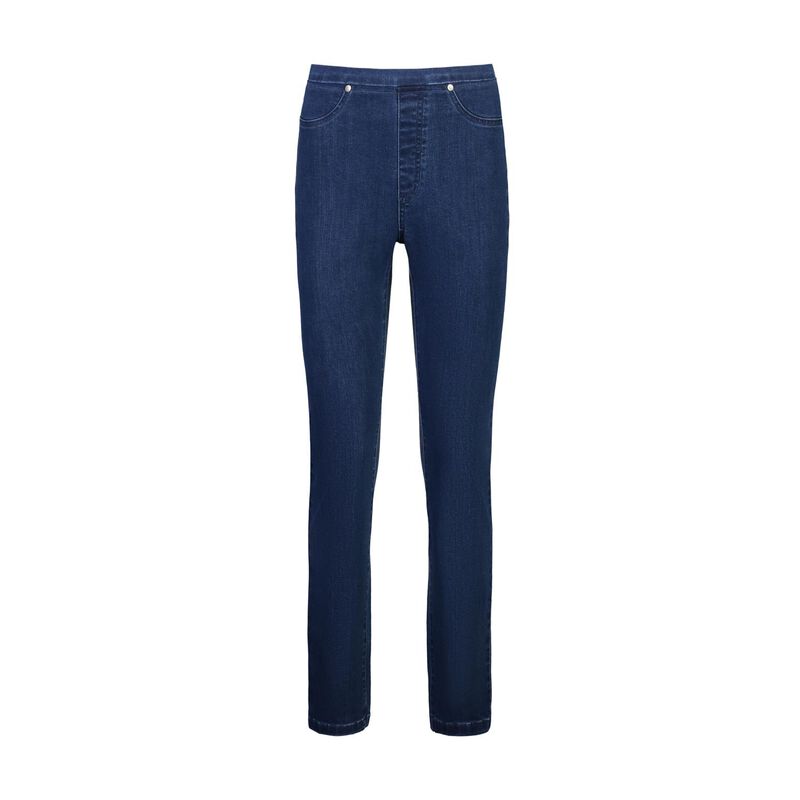 Vassalli Slim Leg Full Length Denim Pull on image number 2